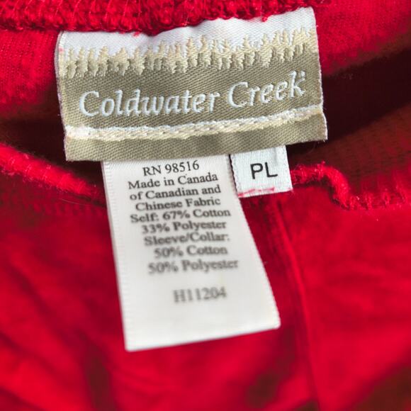 Coldwater Creek Red Vintage Sweater Y2K PL - Picture 6 of 6